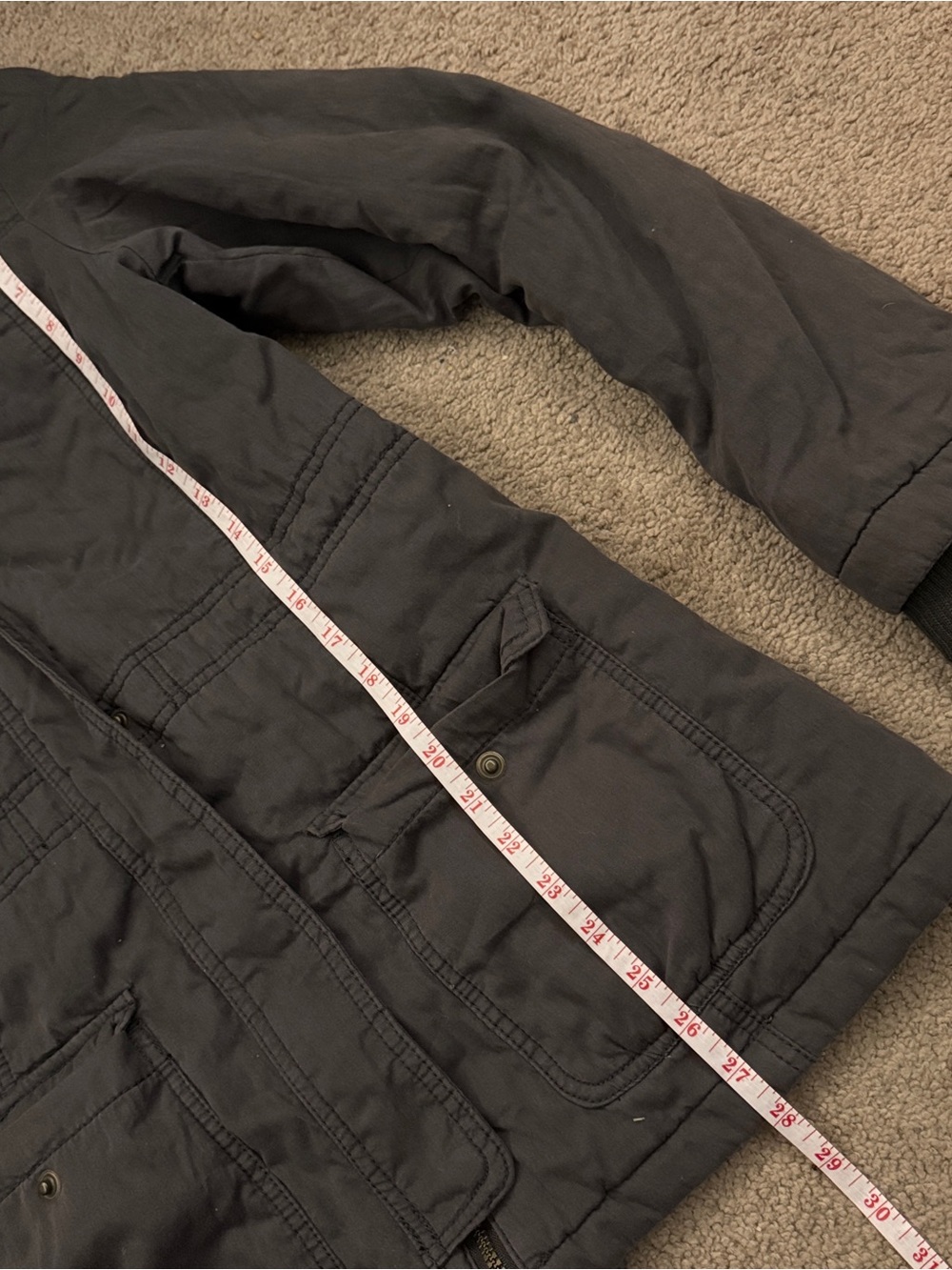 Mossimo Supply Co. Hooded Utility Jacket Winter Charcoal - Picture 14 of 16